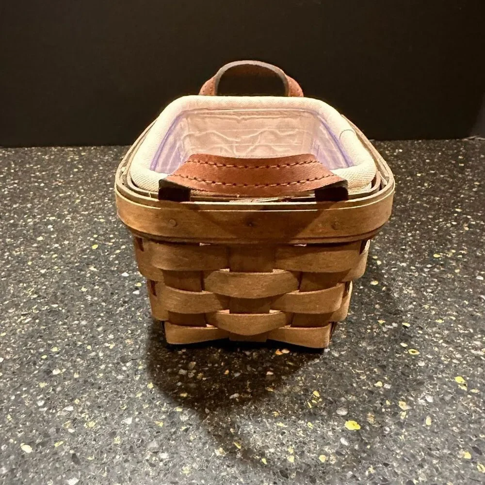 Longaberger Tea Basket with Liner and Protector